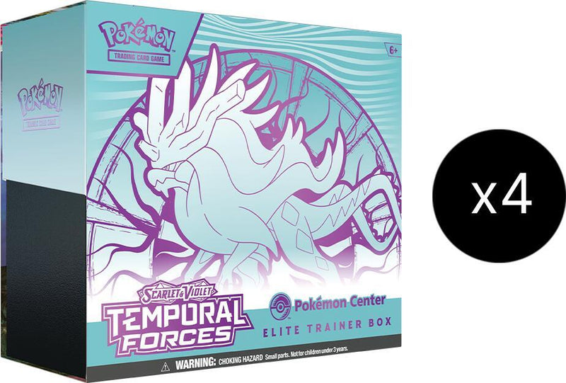Temporal Forces Pokemon Center Elite Trainer Box Case Exclusive Walking Wake - Temporal Forces sealed product