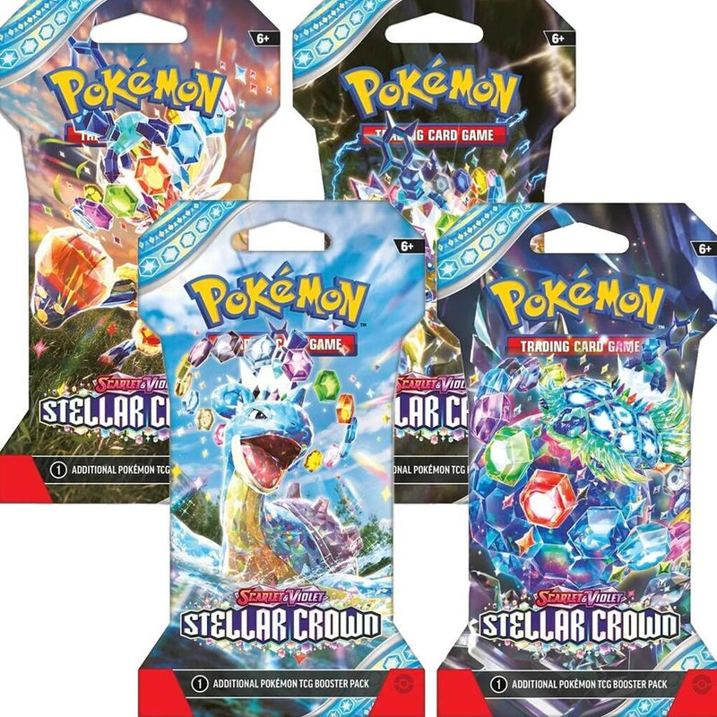 Stellar Crown Sleeved Booster Pack Art Bundle Set of 4 - Stellar Crown sealed product