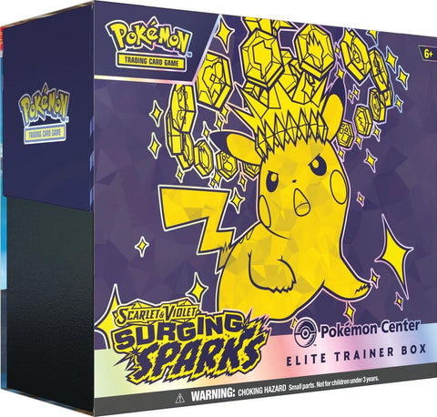 Surging Sparks Pokemon Center Elite Trainer Box Exclusive