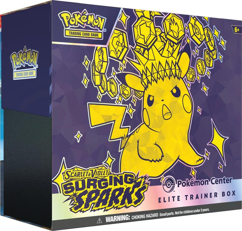 Surging Sparks Pokemon Center Elite Trainer Box Exclusive - Surging Sparks sealed product