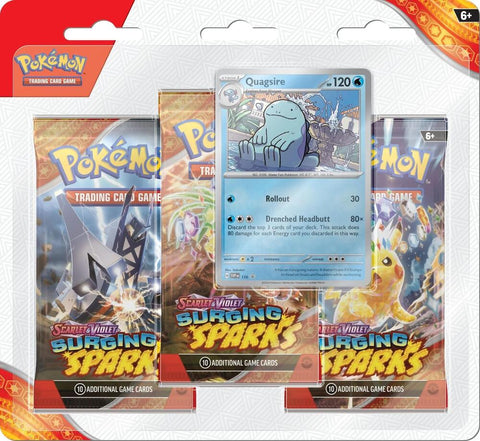 Surging Sparks 3 Pack Blisters Quagsire