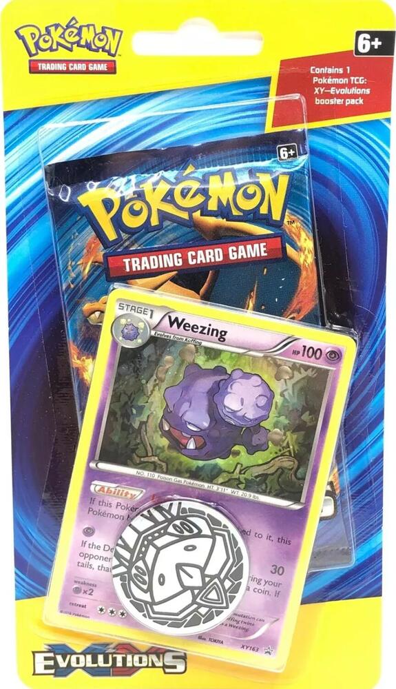 XY Evolutions Single Pack Blister Weezing - Evolutions sealed product