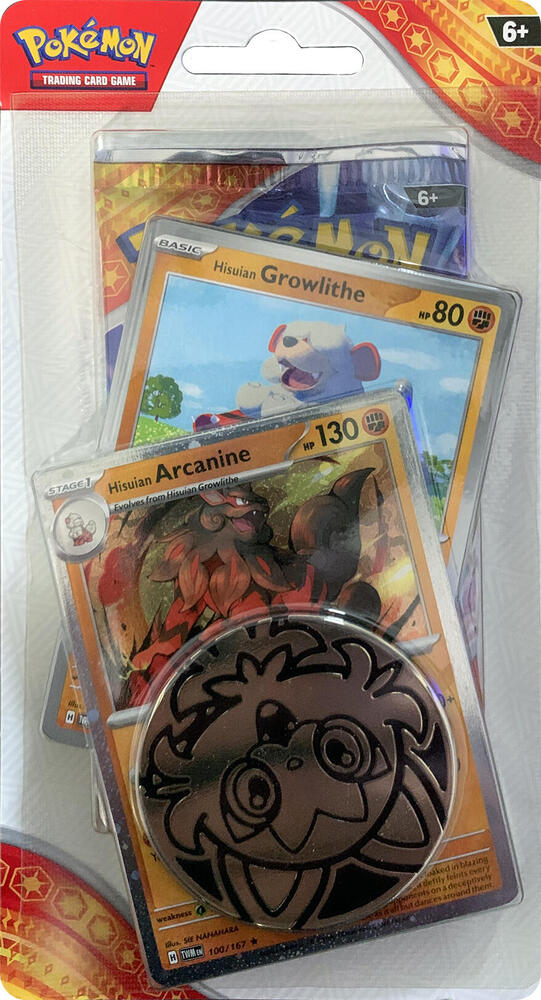 Surging Sparks Single Pack Blister Hisuian Arcanine - Surging Sparks sealed product
