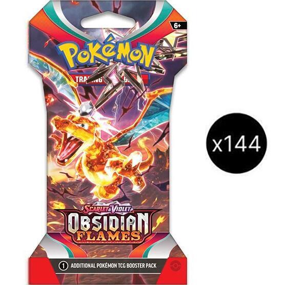 Obsidian Flames Sleeved Booster Pack Case