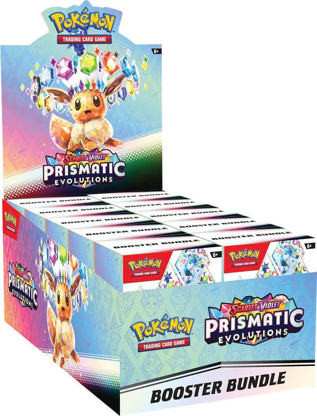 Prismatic Evolutions Booster Bundle Display