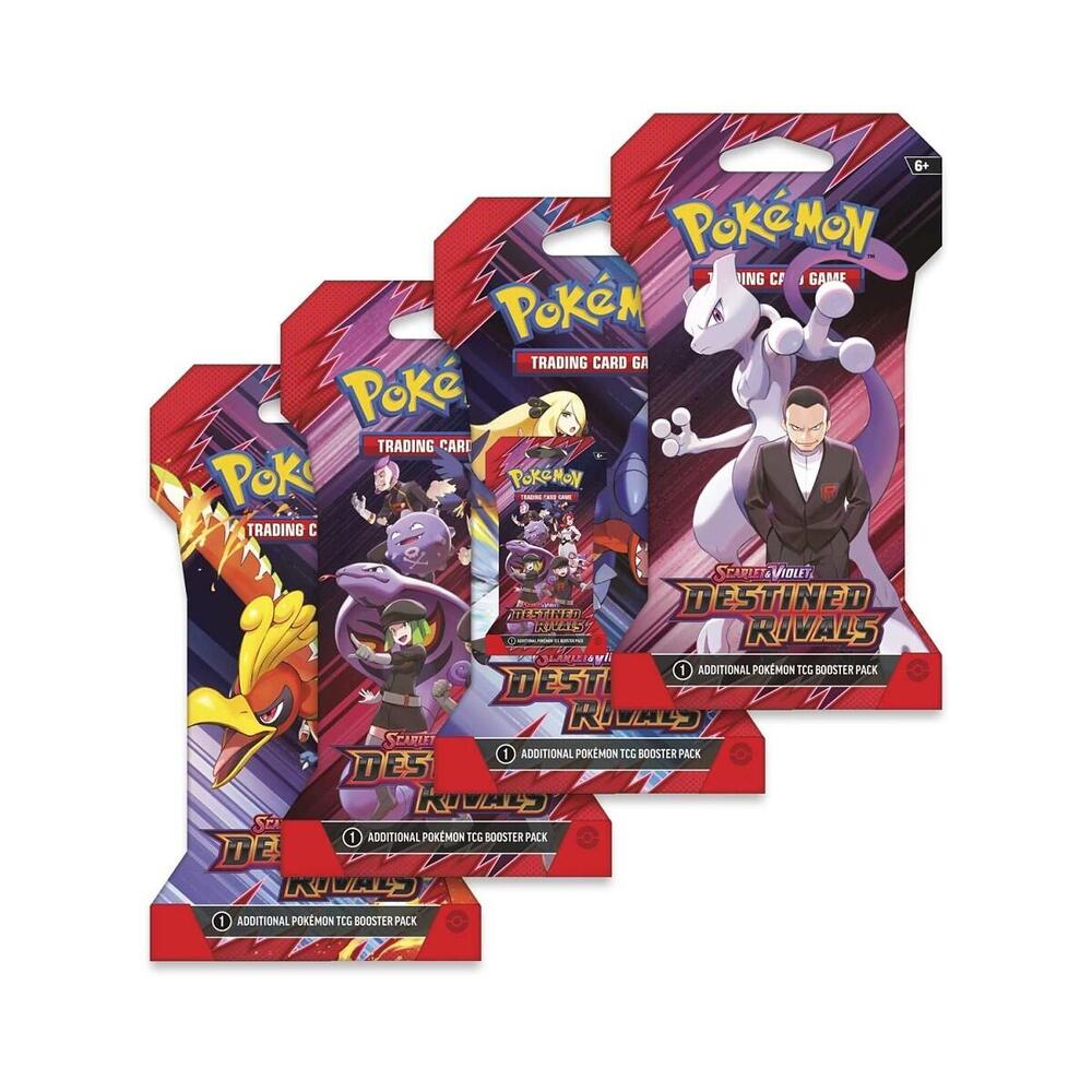 Destined Rivals Sleeved Booster Pack Art Bundle Set of 4