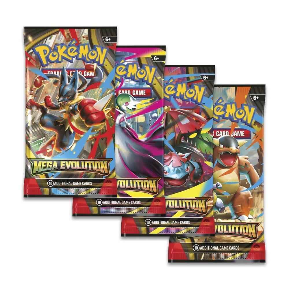 Mega Evolution Booster Pack Art Bundle Set of 4