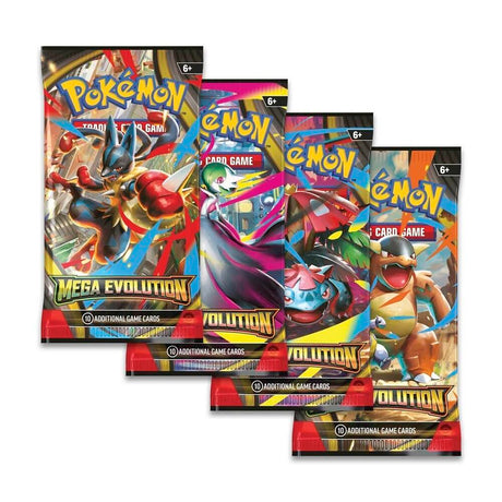 Mega Evolution Booster Pack Art Bundle Set of 4