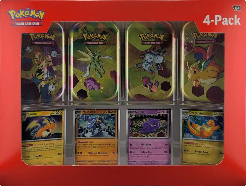 Sams Club 151 4 Mini Tins plus 4 Promo Cards Bundle - Pokemon 151 sealed product
