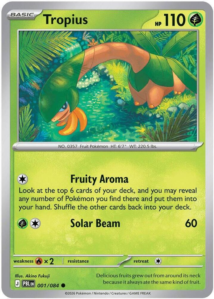 0001 Tropius Common Pitch Black