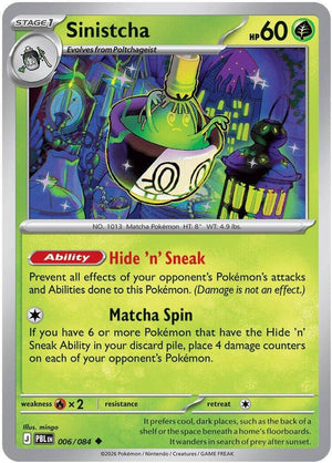 0006 Sinistcha Uncommon Pitch Black