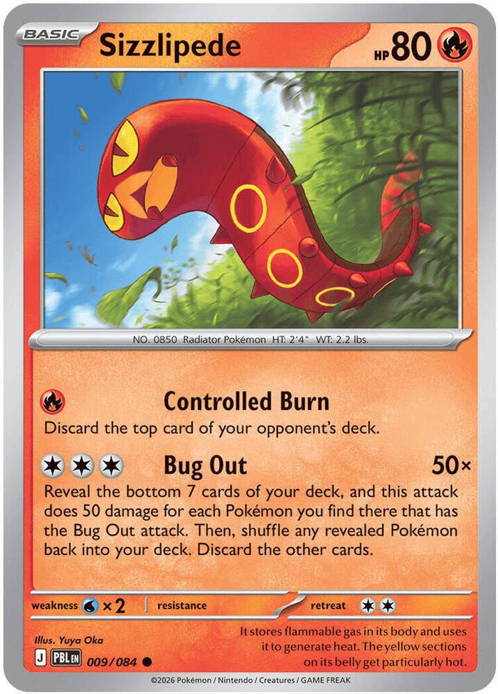 0009 Sizzlipede Common Pitch Black