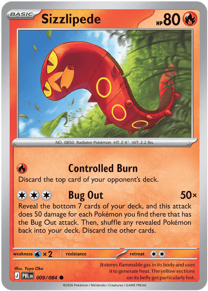 0009 Sizzlipede Common Pitch Black