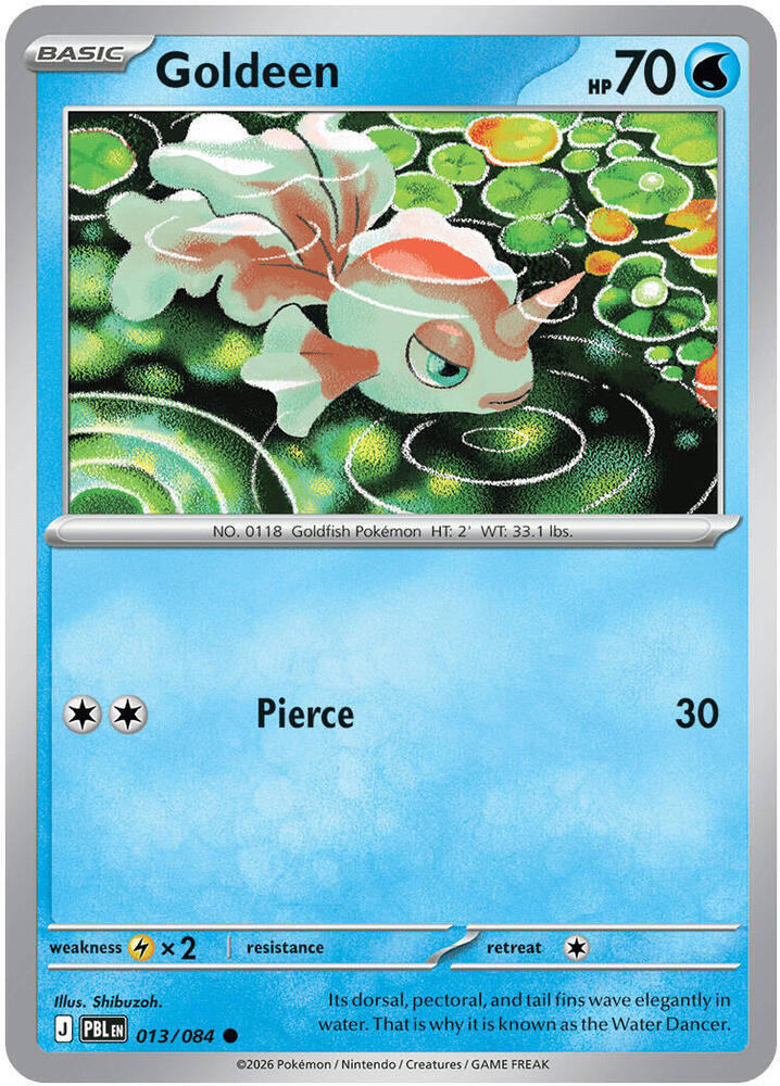 0013 Goldeen Common Pitch Black