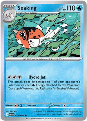 0014 Seaking Uncommon Pitch Black