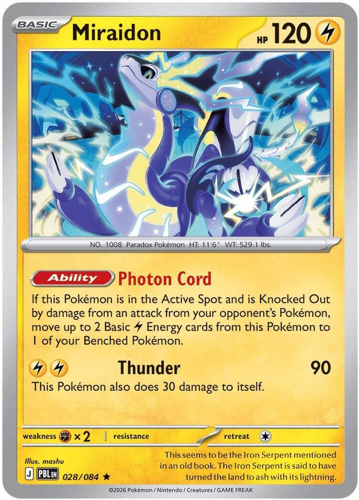 0028 Miraidon Rare Pitch Black