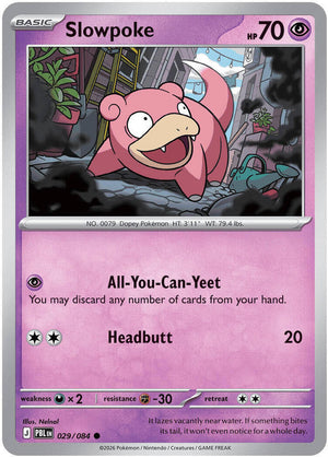 0029 Slowpoke Common Pitch Black
