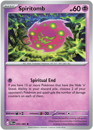 0035 Spiritomb Rare Pitch Black