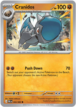 0044 Cranidos Common Pitch Black