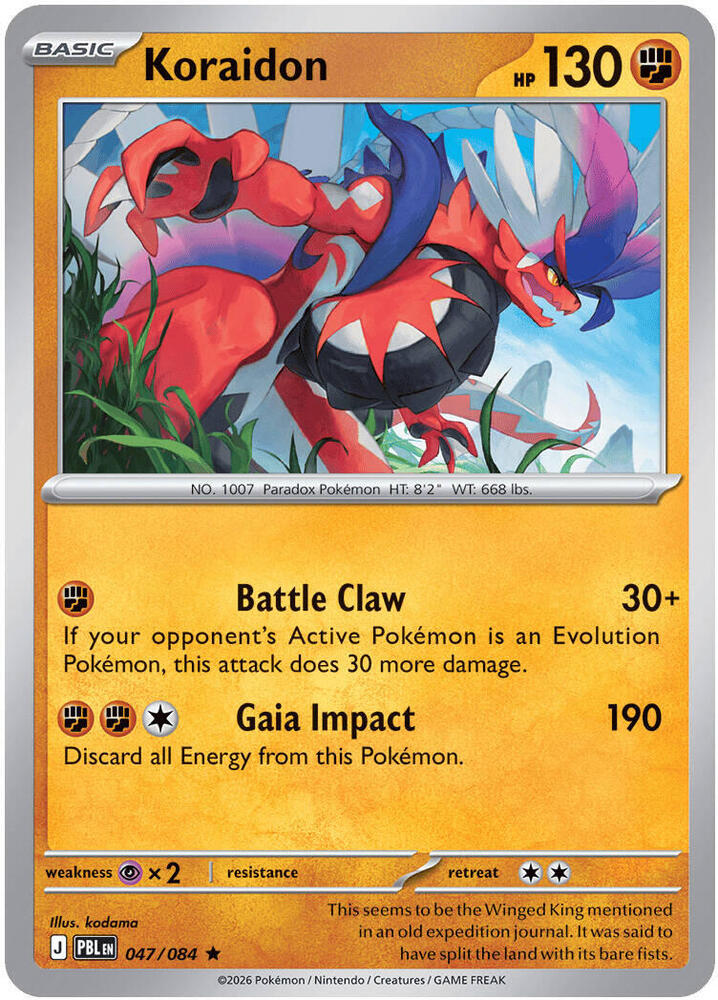 0047 Koraidon Rare Pitch Black