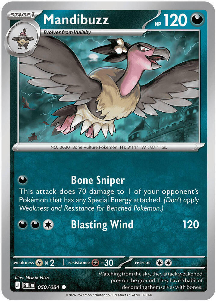 0050 Mandibuzz Common Pitch Black