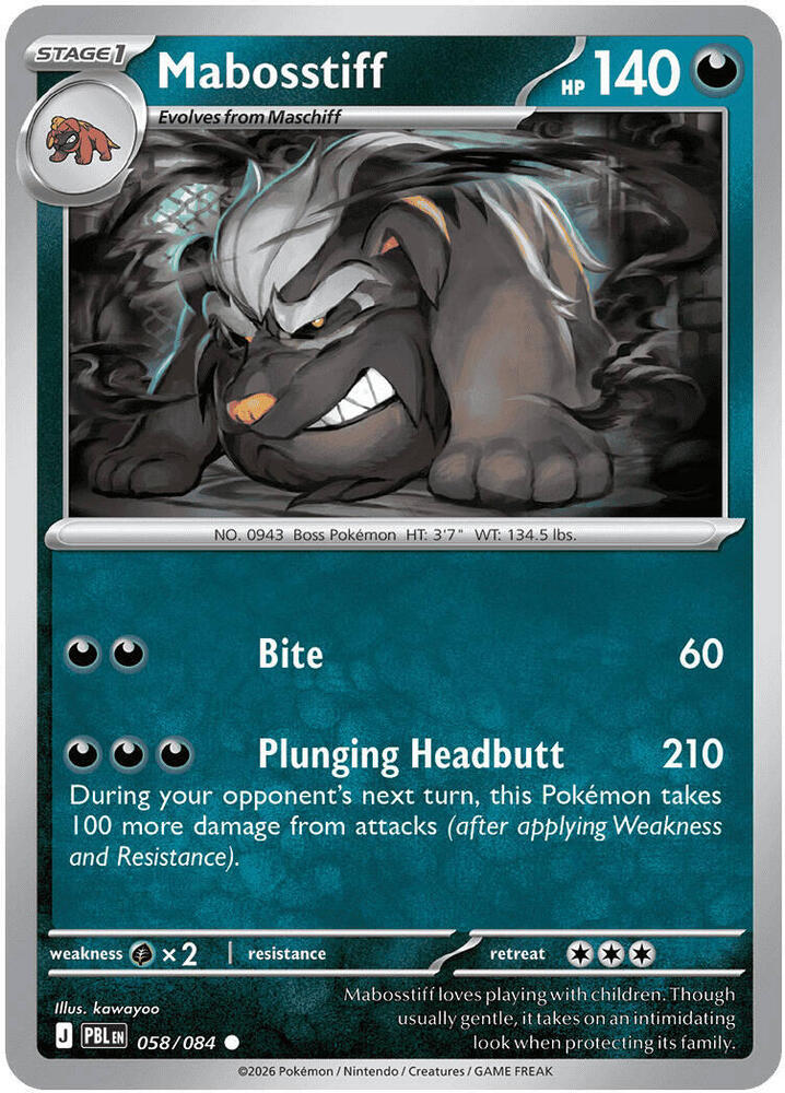 0058 Mabosstiff Common Pitch Black