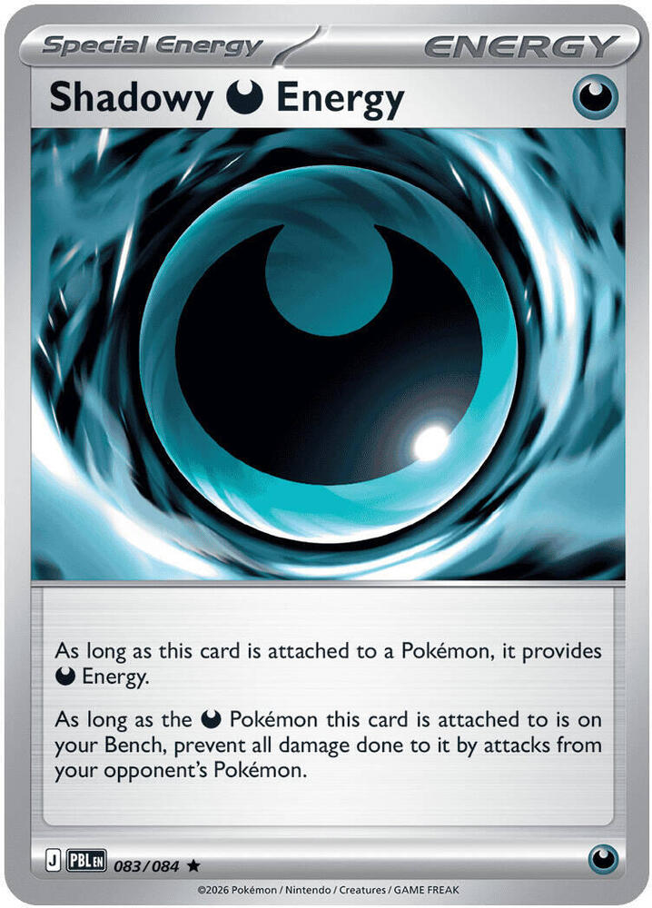 0083 Shadowy Darkness Energy Rare Pitch Black