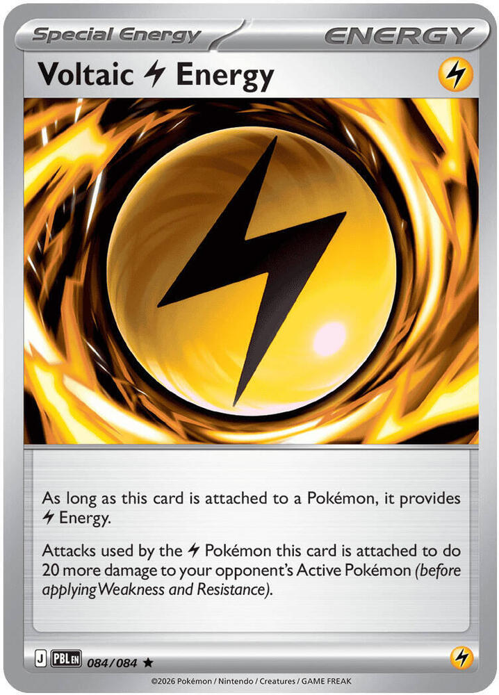 0084 Voltaic Lightning Energy Rare Pitch Black