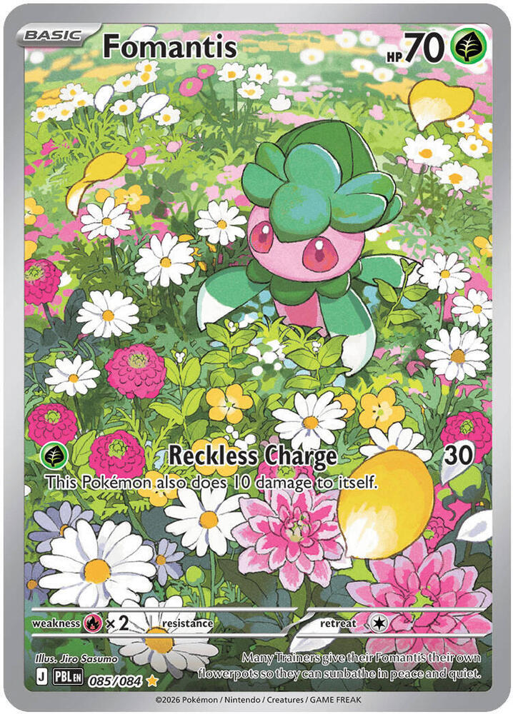 0085 Fomantis Illustration Rare Pitch Black
