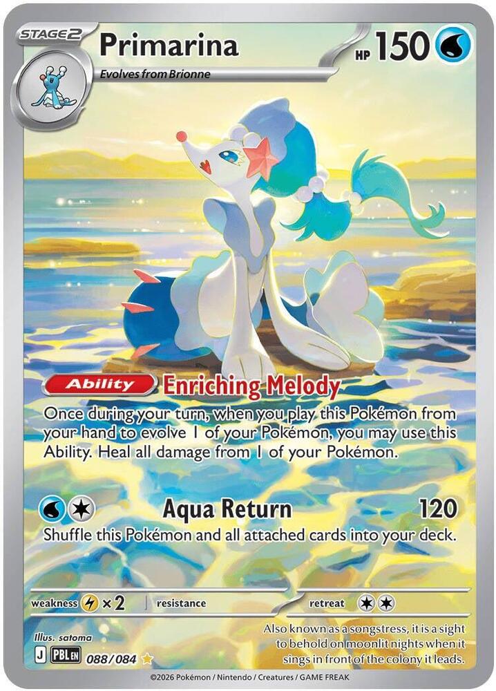 0088 Primarina Illustration Rare Pitch Black