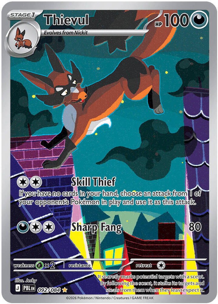 0092 Thievul Illustration Rare Pitch Black