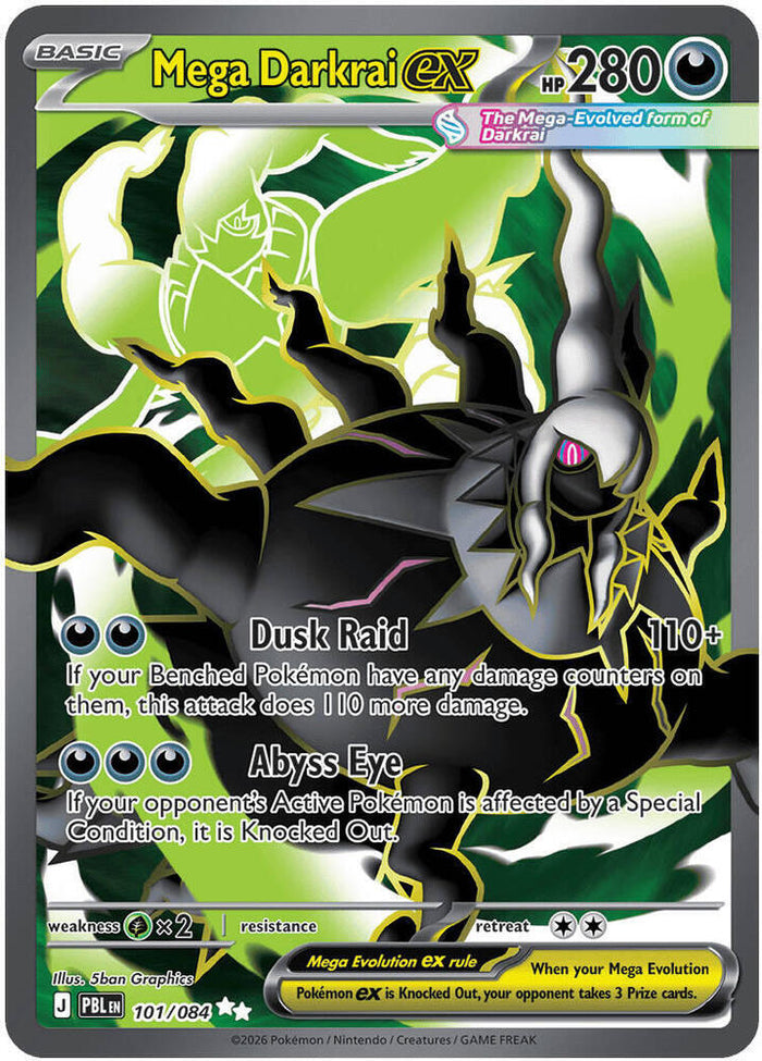 Mega Darkrai ex Ultra Rare #101