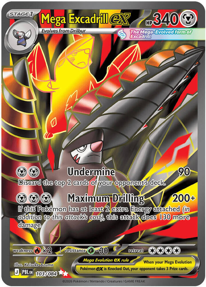 0103 Mega Excadrill ex Ultra Rare Pitch Black