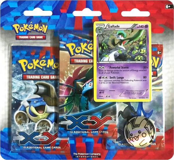 XY 3 Pack Blister Gallade - XY Base Set sealed product