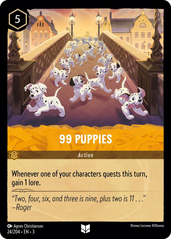 0024 99 Puppies Uncommon Into the Inklands