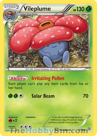 Vileplume Ancient Origins Rare #3/98