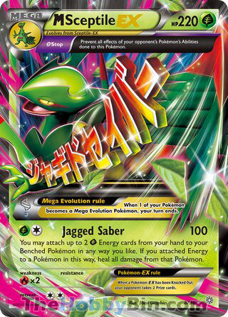 0008 M Sceptile EX Ultra Rare Ancient Origins