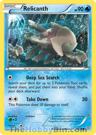 Relicanth #23/98 Common - Ancient Origins Pokemon card