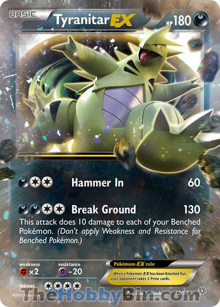 0042 Tyranitar EX Ultra Rare Ancient Origins