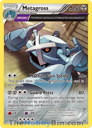 Metagross #50/98 Rare - Ancient Origins Pokemon card