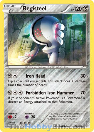 Registeel #51/98 Rare - Ancient Origins Pokemon card