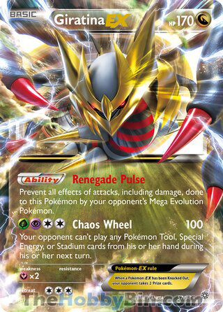 Giratina EX #57/98 Ultra Rare - Ancient Origins Pokemon card