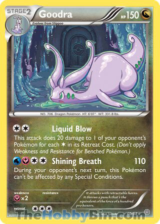Goodra #60/98 Holo Rare - Ancient Origins Pokemon card
