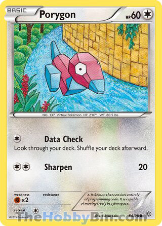 Porygon #64/98 Common - Ancient Origins Pokemon card