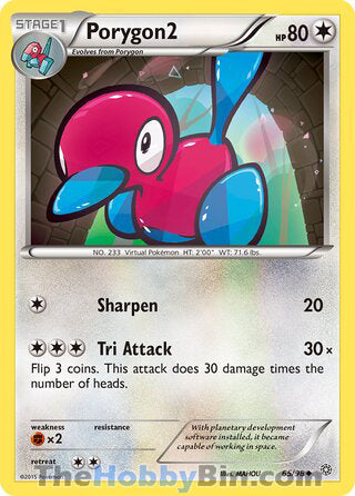 Porygon2 #65/98 Uncommon - Ancient Origins Pokemon card