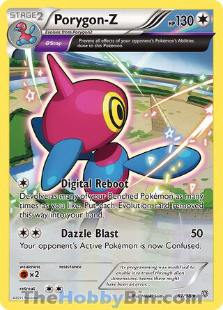 Porygon-Z #67/98 Holo Rare - Ancient Origins Pokemon card
