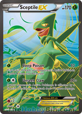 Sceptile EX #84/98 Ultra Rare - Ancient Origins Pokemon card
