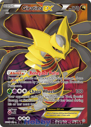 Giratina EX #93/98 Ultra Rare - Ancient Origins Pokemon card