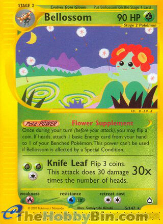 0005 Bellossom Rare Aquapolis