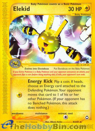 0009 Elekid Rare Aquapolis
